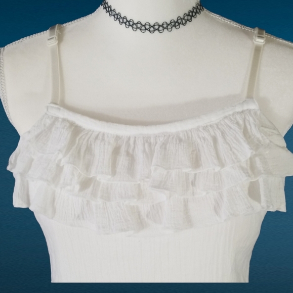 Claudio Nucci white summer cotton dress. Size XL - Picture 2 of 8